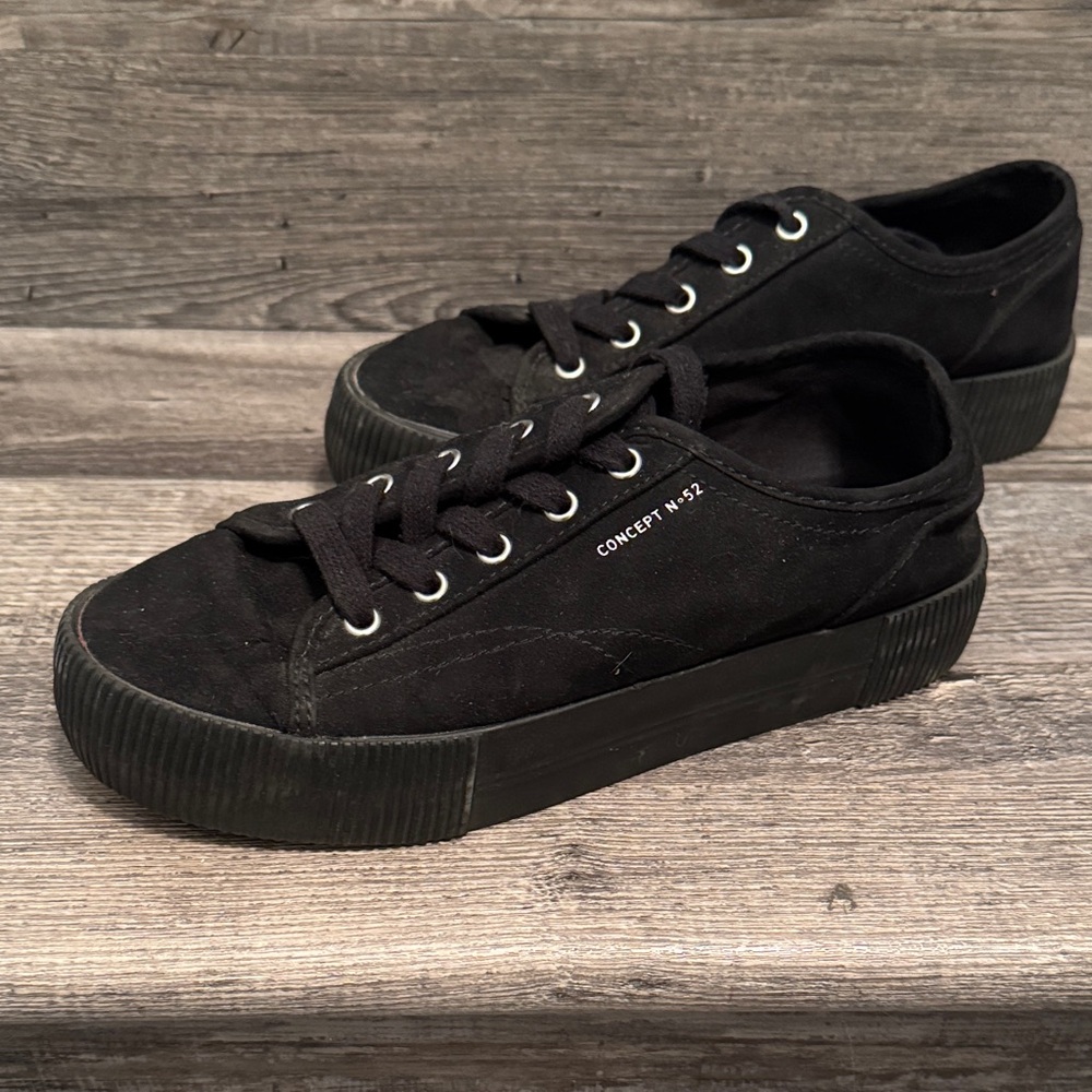 Divided Women's Black Platform Sneakers